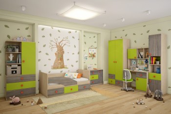 Детская комната Пуговка в Верхоянске - verhoyansk.mebel54.com | фото