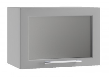 Гарда ПГС 500 шкаф верхний горизонтальный со стеклом (Серый Эмалит/корпус Серый) в Верхоянске - verhoyansk.mebel54.com | фото