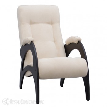 Кресло для отдыха Неаполь Модель 9 без лозы (Венге-эмаль/Ткань Ваниль Verona Vanilla) в Верхоянске - verhoyansk.mebel54.com | фото