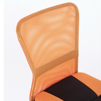 Кресло компактное BRABIX Smart MG-313 (черный, оранжевый) в Верхоянске - verhoyansk.mebel54.com | фото