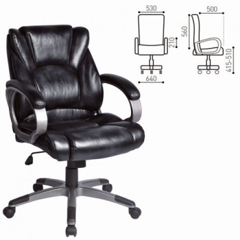 Кресло офисное BRABIX Eldorado EX-504 (черный) в Верхоянске - verhoyansk.mebel54.com | фото