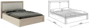 Кровать 1,6 Глэдис (М32) с подъемным механизмом Распродажа в Верхоянске - verhoyansk.mebel54.com | фото