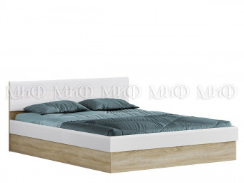 Кровать с подъемным механизмом 1,4 спальня Фортуна (Дуб сонома/белый глянец) в Верхоянске - verhoyansk.mebel54.com | фото