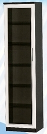 Шкаф средний со стеклодверью ДЛЯ ГОСТИНОЙ ШСС-450 Венге/Дуб выбеленный в Верхоянске - verhoyansk.mebel54.com | фото