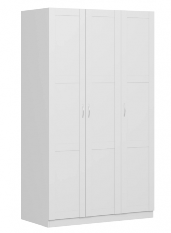 Шкаф трехдверный Пегас сборный белый в Верхоянске - verhoyansk.mebel54.com | фото