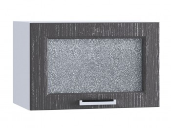 Шкаф верхний горизонтальный со стеклом 500, ШВГС 500 (Клен серый/корпус белый) в Верхоянске - verhoyansk.mebel54.com | фото