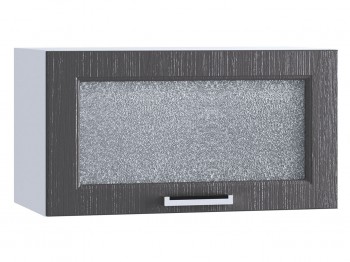 Шкаф верхний горизонтальный со стеклом 600, ШВГС 600 (Клен серый/корпус белый) в Верхоянске - verhoyansk.mebel54.com | фото