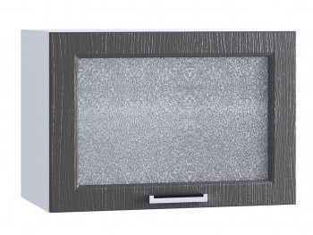 Шкаф верхний горизонтальный со стеклом 609, ШВГС 609 (Клен серый/корпус белый) в Верхоянске - verhoyansk.mebel54.com | фото