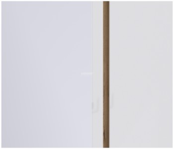 Веста СБ-2258 Шкаф 3х дверный с зеркалом Дуб Бунратти/Белый глянец в Верхоянске - verhoyansk.mebel54.com | фото